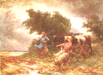 Coup de vent précédant l'Orage par Georges Paul François Laurent Laugée